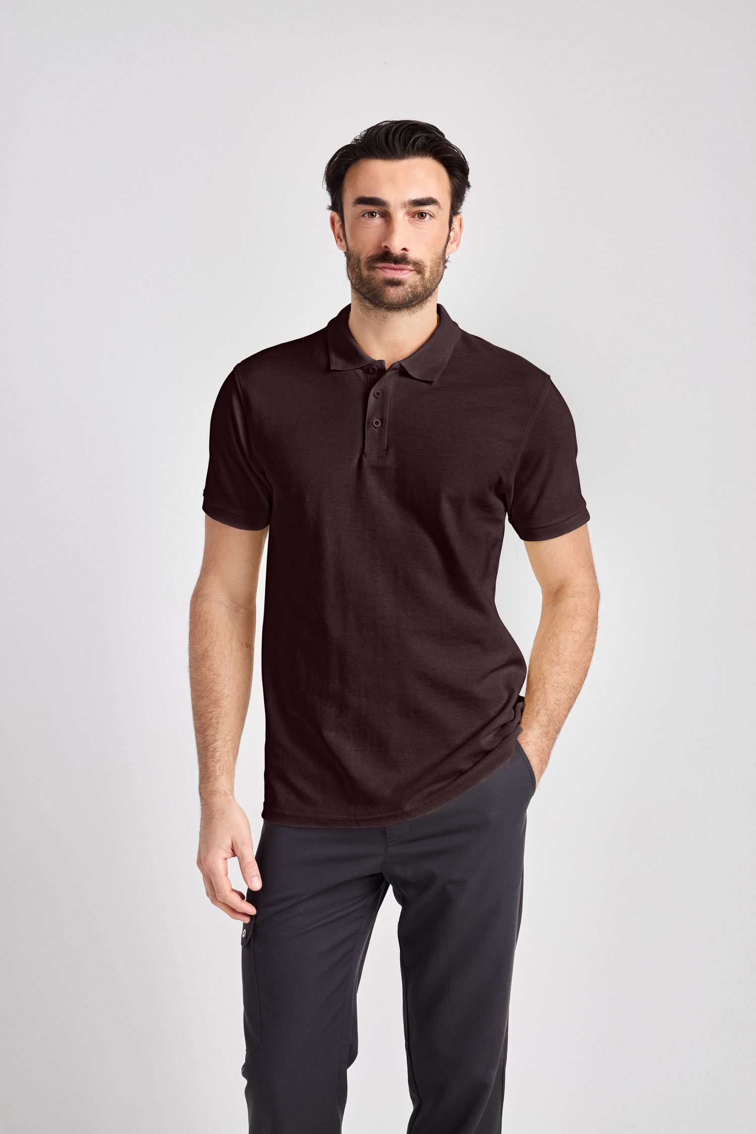 Iseo Man - Poloshirt - chocolate
